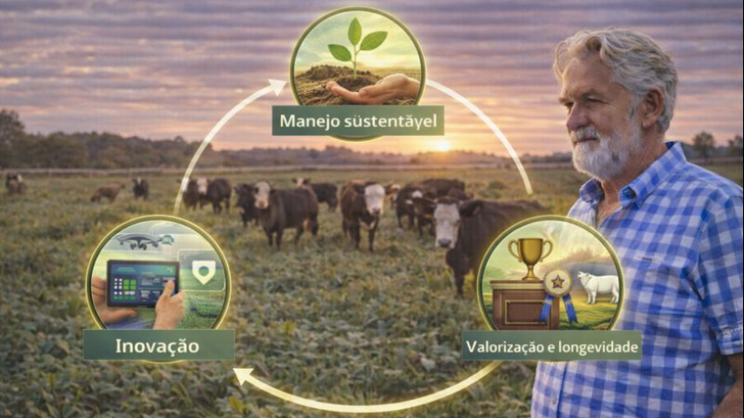 Aldo Vendramin analisa a pecuária de elite no século XXI com foco em inovação e manejo sustentável.